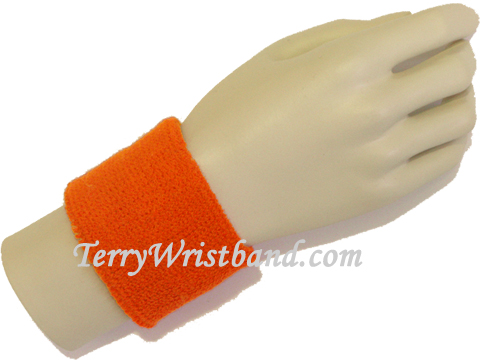 Dark orange 2.5INCH/Youth Terry Wristband Dark orange 2.5INCH/Youth Terry Wristband