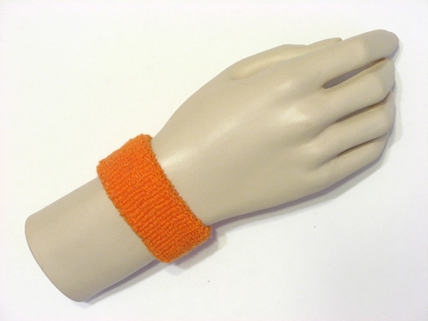 Light orange cheap kids terry wristband Light orange cheap kids terry wristband